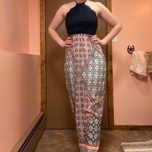 Open Back Maxi Dress